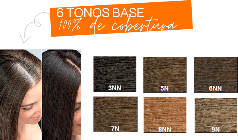 6 Tonos Base, 100% Covertura