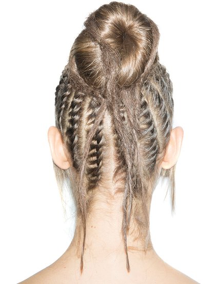 High Bun with braids