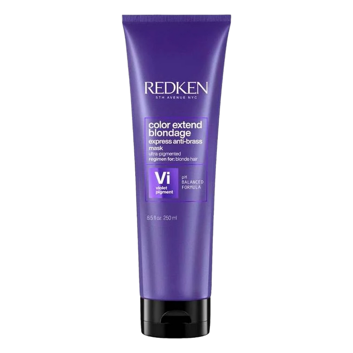máscara roxa para cabelos loiros redken color extend blondage