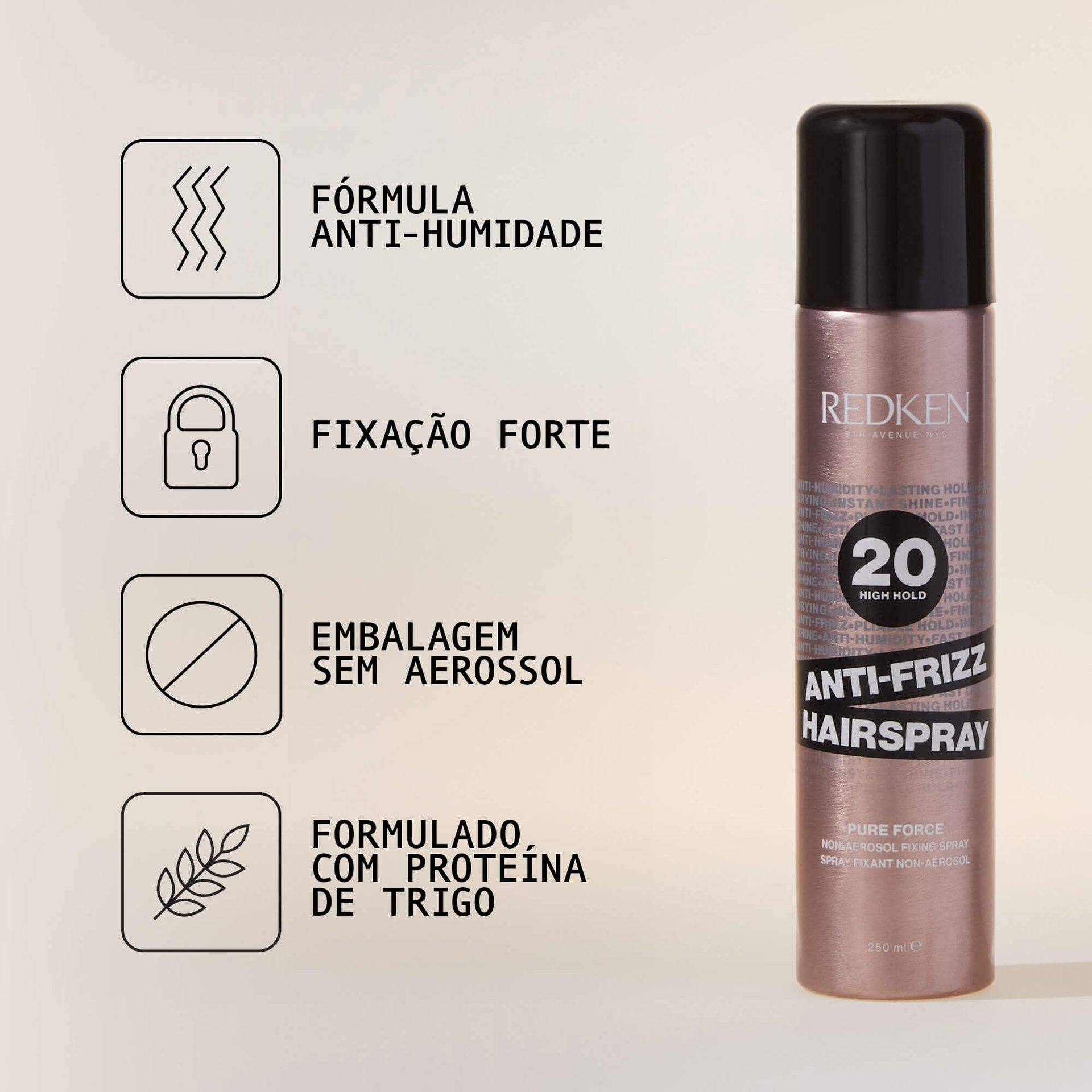 Anti-Frizz Hairspray information