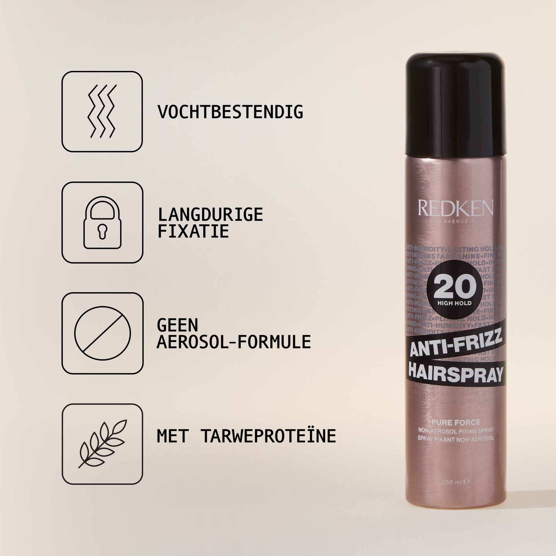 Anti frizz hairsprays