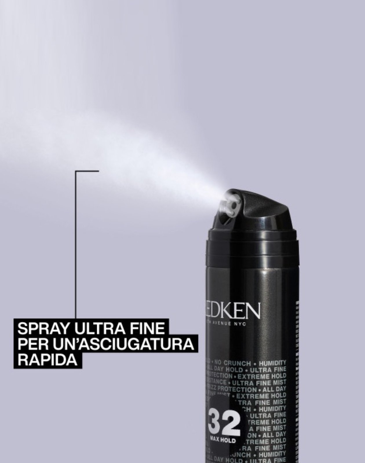 Max Hold Hairspray: lacca a tenuta extra forte senza effetto crunch