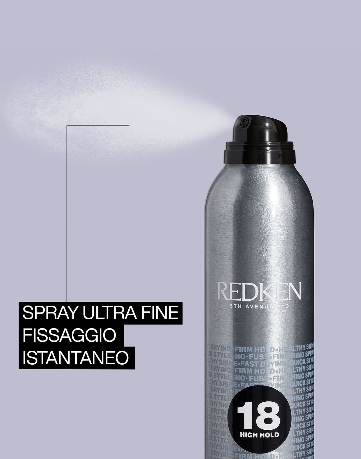 Quick Dry Hairspray: lacca a fissaggio istantaneo per un risultato deciso e ordinato