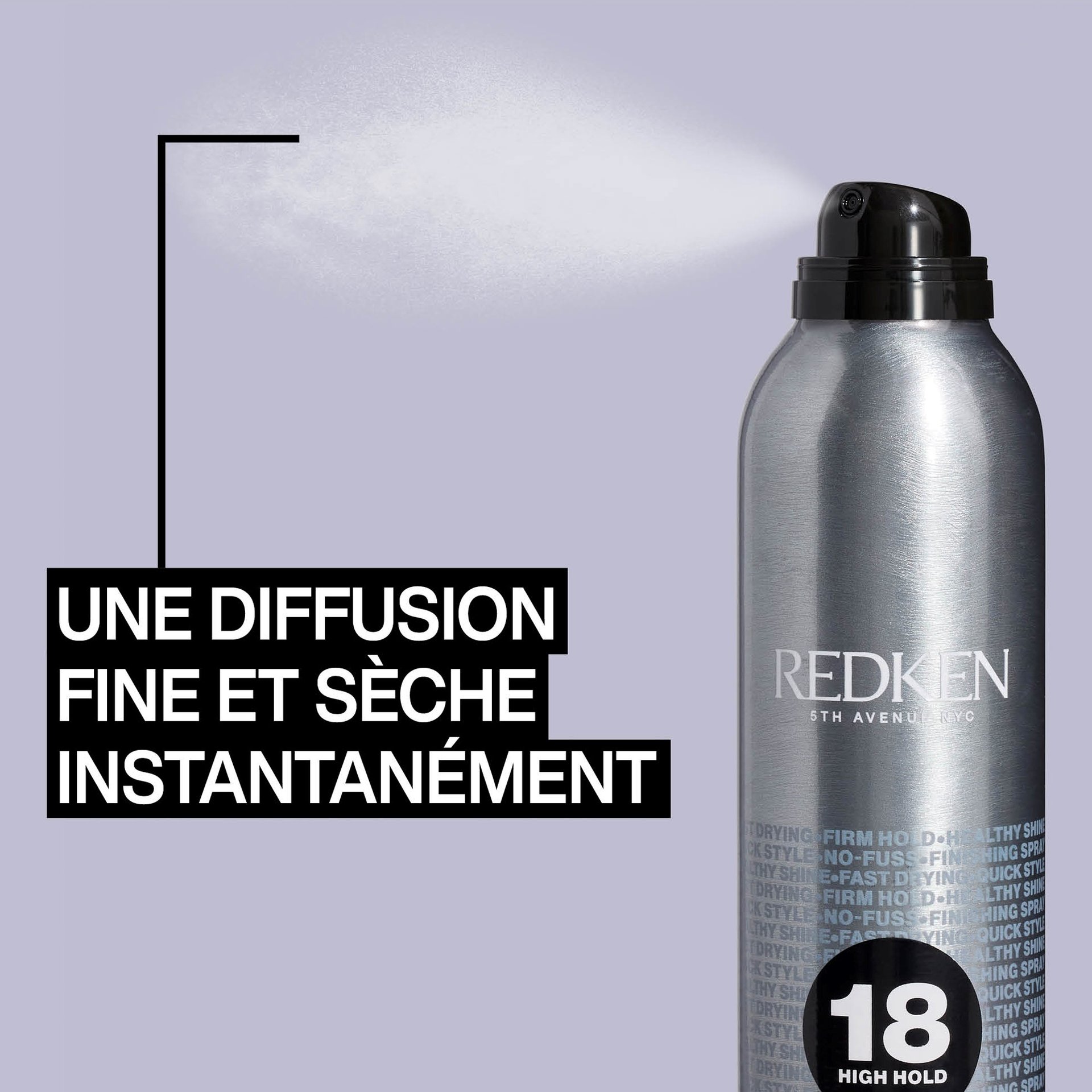 Quick dry hair spray
