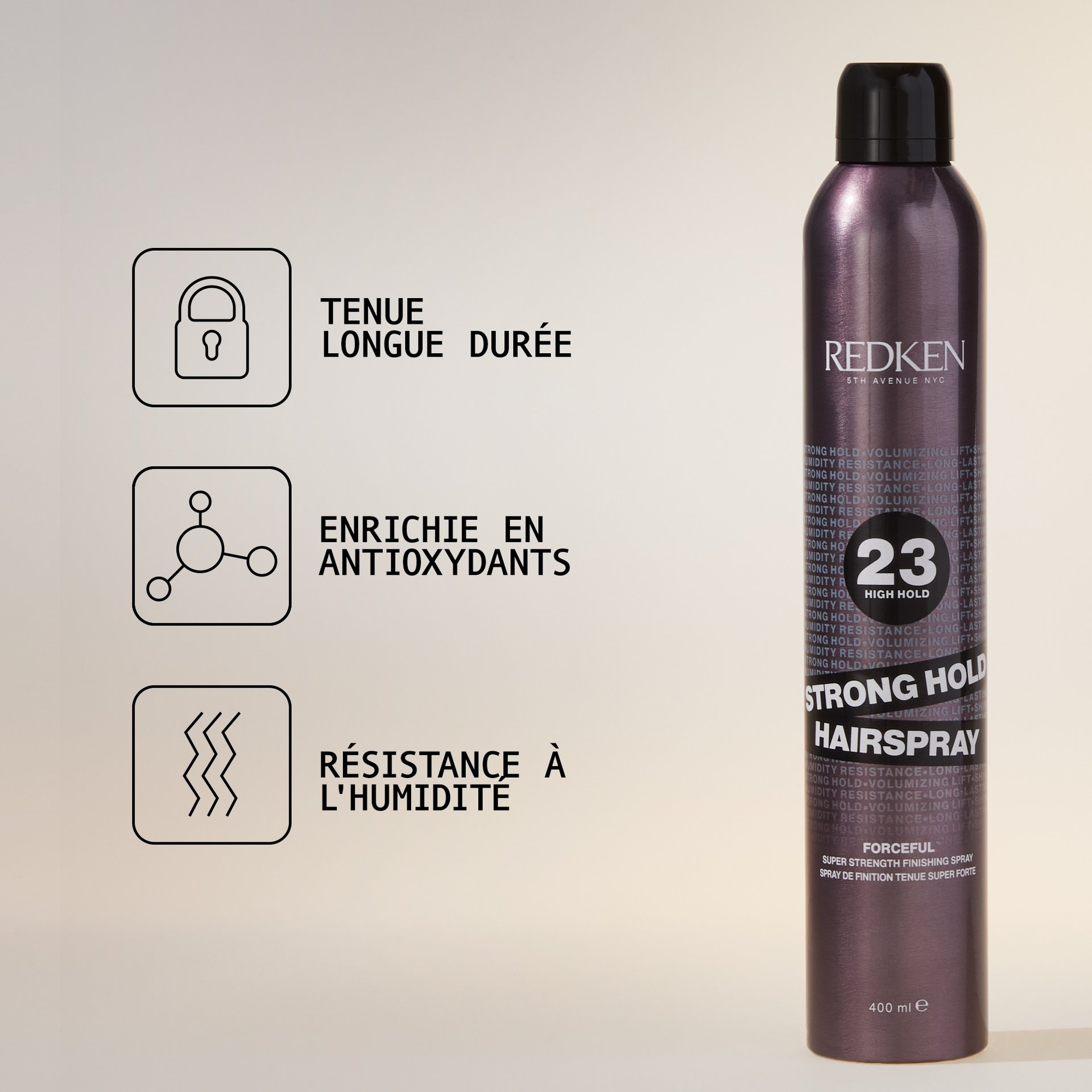 Strong hold hair spray