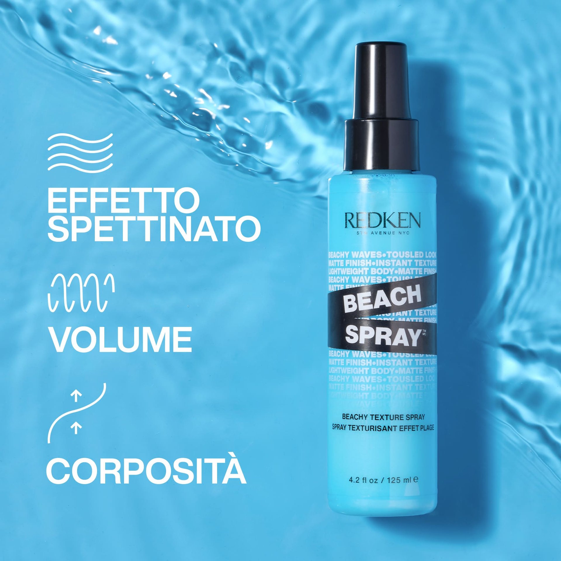 Beach Spray: spray texturizzante per ottenere delle onde effetto spiaggia