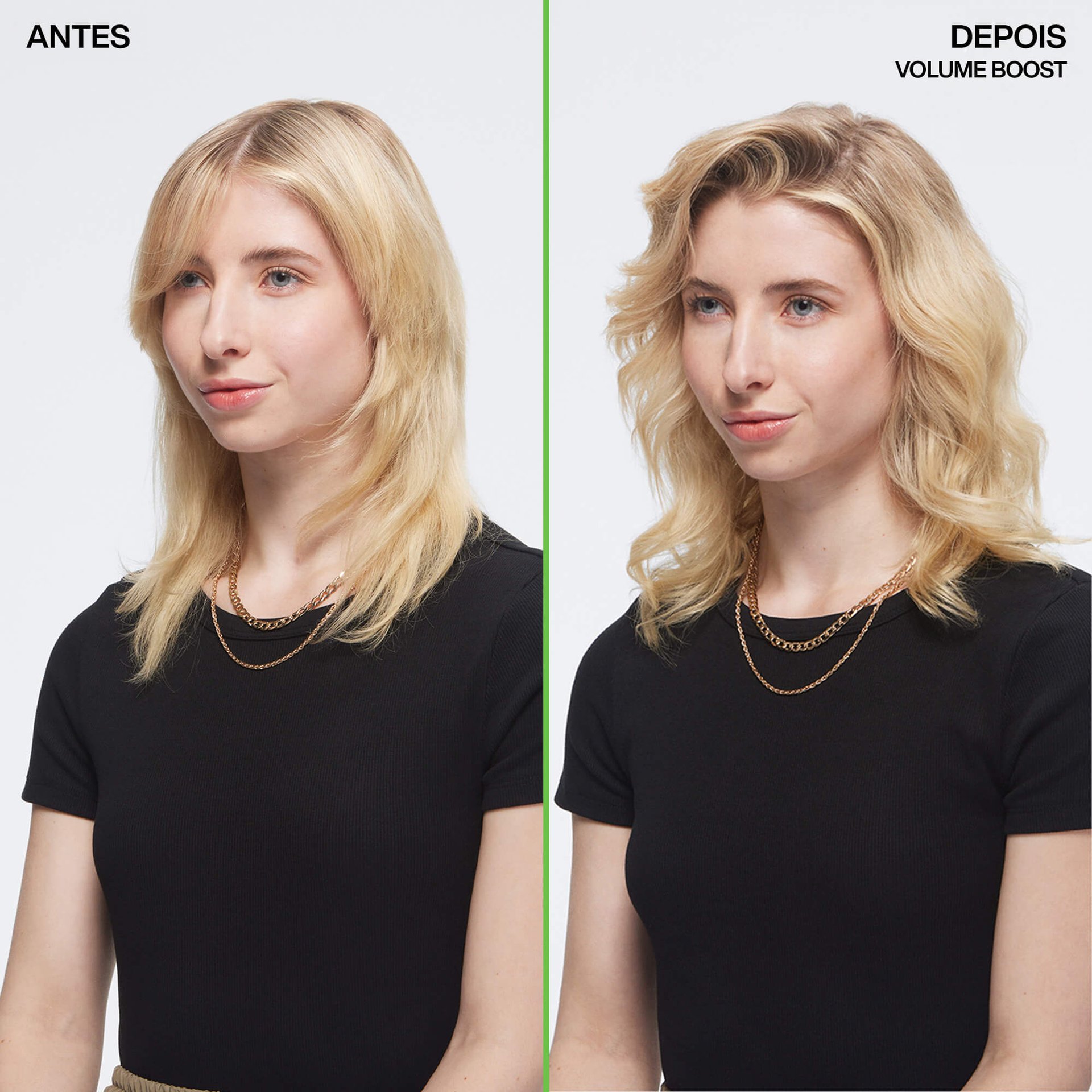 Volume Boost Antes e Depois